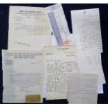 WWI collection. Includes 4 letters on printed stationary War Refugees, HRH The Princess Marys