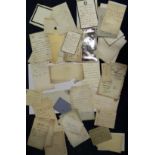 Vintage letter collection dating as far back as late 1700 s. They include 61 signatures of
