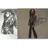 Lenny Kravitz signed 45rpml record sleeve for Always on the Run. Record included. Also comes with