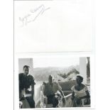 Joyce Carey signed autograph album page with 6 x 4 unsigned photo with Noel Coward. Good