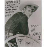 Will Hutchins signed 10x8 b/w photo. He has added an inscription as well. American actor most