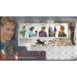 HRH Prince William 18th Birthday celebration Coin Benham Official FDC PNC. Commemorative 1 crown