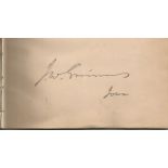 James W Grimes signature piece. 1800s US Political Figure. Approx. size 3.5x1. October 20, 1816,