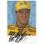 Ralf Schumacher signed 8x6 colour photo. German former racing driver. He is the younger brother of