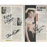 Whoopi Goldberg, Charles Dutton and Neil Patrick Harris signed Playbill pages. Goldberg and Dutton