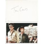 Tom Conti signed autograph album page with 6 x 4 unsigned photo. Good Condition. All signed items