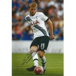Eric Dier signed 12x8 colour Spurs football photo. Good Condition. All signed items come with our
