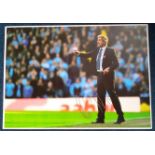 Manuel Pellegrini signed 16x12 colour football photo. Good Condition. All signed items come with our