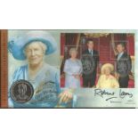 Robert Lacey signed 100th Birthday celebration HM Queen Elizabeth the Queen Mother Coin Benham