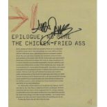 Avril Lavigne signed epilogue, No more the chicken fried ass. Good Condition. All signed items