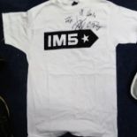 IM5 boy band signed white t-shirt. Good Condition. All signed items come with our certificate of