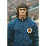 David Harvey Col, 12 X 8 Photo Depicting Scottish Goalkeeper David Harvey Posing For Photographers