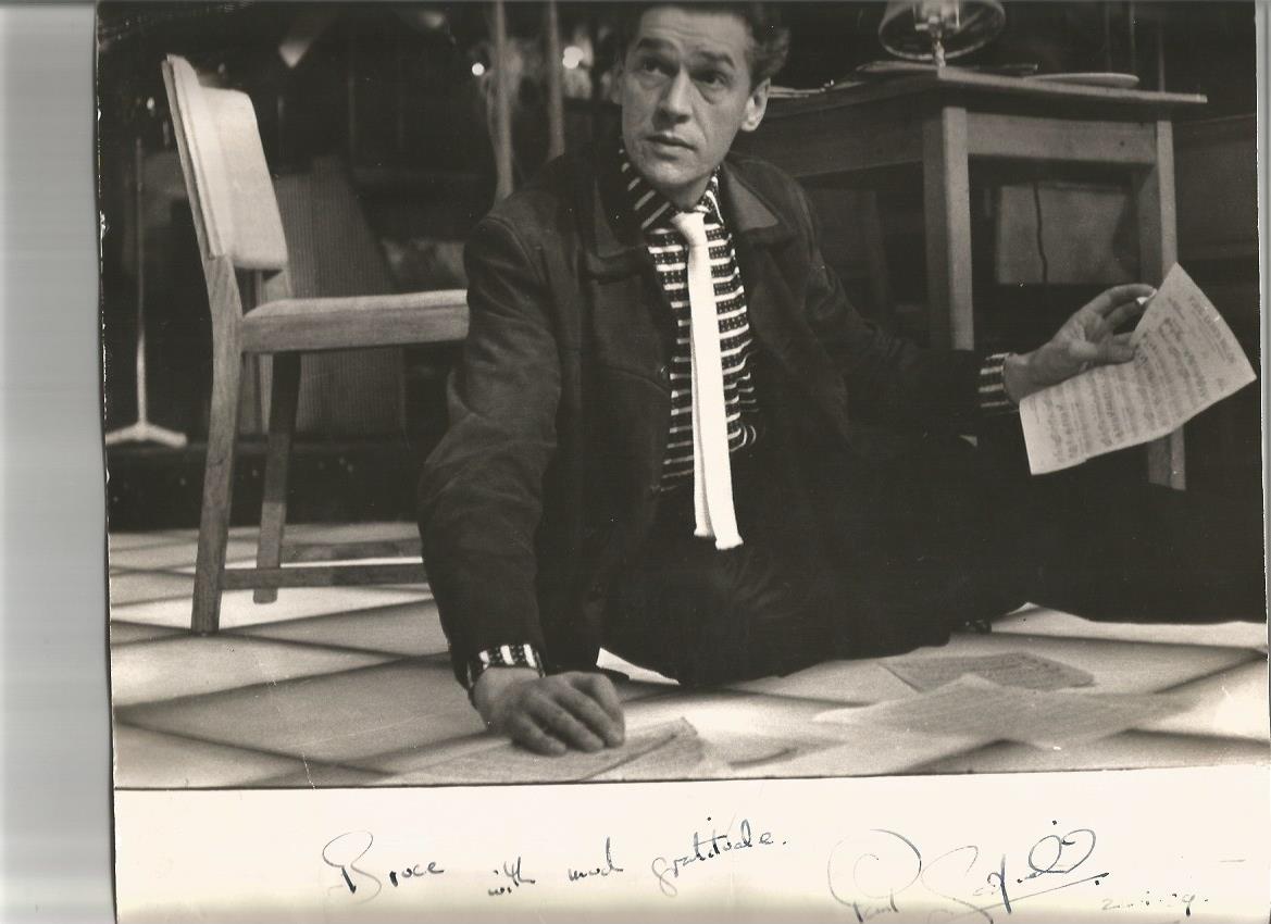 Paul Scofield signed b/w photo. Good Condition. All signed items come with our certificate of