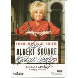Barbara Windsor signed Eastenders promotional photo. Good Condition. All signed items come with