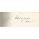 James A McDougall signature piece. 1800s US Political Figure. Approx. 3x1November 19, 1817,