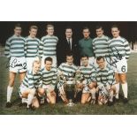 Celtic Multisigned Col, 12 X 8 Photo Depicting The 1967 European Cup Winners, Celtic, Posing With