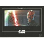 Ray Park signed 12x8 colour Star Wars The Phantom Menace photo. Good Condition. All signed items