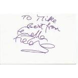 Fenella Fielding signed 6x4 white card. Dedicated to Mike/Michael. Comes from large in person