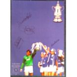 John Bailey, Derek Mountfield, Neville Southall and one other signed 16x12 1984 FA Cup winners