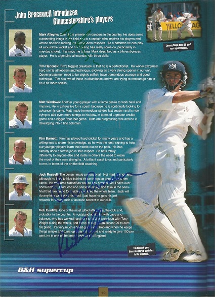 Test Cricketers signed 1999 World Cup Final Programme. Signed inside by John Bracewell, Mark - Image 3 of 5