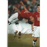 Nani signed 12x8 colour Man Utd football photo. Good Condition. All signed items come with our
