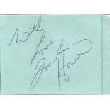 Frankie Howerd signed album page. OBE 6 March 1917, 19 April 1992 was an English comedian and