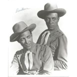 Eddie Dean signed 10x8 b/w Cowboy photo. July 9, 1907, March 4, 1999 was an American western
