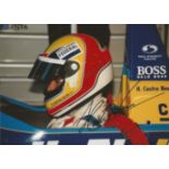 Helio Castroneves signed 8x5 colour photo. Brazilian auto racing driver competing in the Weather