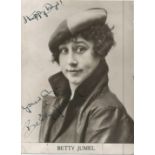 Betty Jumel Actress Entertainer Signed Vintage 5x7 Photo. Good Condition. All signed items come with