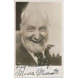 Moore Marriott signed small b/w photo. 14 September 1885, 11 December 1949 was an English
