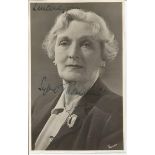 Sybil Thorndike signed 6 x 4 b/w vintage photo, tape marks on back, front excellent. Good Condition.