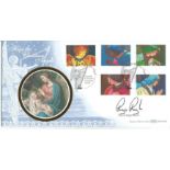 Canon Roger Royle signed Hear the Christmas Angels Benham Official BLCS series FDC. 2/11/98 Nasareth