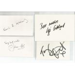 TV/Film signature piece collection. 7 signatures including Liza Goddard, Tamsin Outhwaite, Kevin R