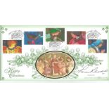 Pam Rhodes signed Silent Night, Holy Night Benham Official BLCS series FDC. 2/11/98 Bethlehem