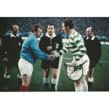 Billy McNeil Col, 12 X 8 Photo Depicting Celtic Captain Billy McNeil Shaking Hands With His Leeds