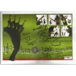 Brian May, Roger Taylor and John Deacon signed Great Britain The Sounds of Britain large First Day