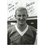 Bobby Watson B/W 6 X 4 Photo Depicting Rangers Wing-Half Bobby Watson Posing For Photographers Prior