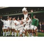 Leeds United multisigned Col, 12 X 8 Photo Depicting Leeds United Players Celebrating With The Fa