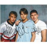 911 music group signed 10x8 colour photo. Good Condition. All signed items come with our certificate
