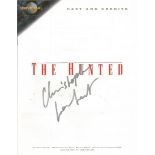 Christopher Lambert signed The Hunter programme. French actor who was born in the United States.