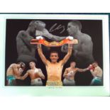 Lee Selby signed 16x12 colour montage photo. Welsh professional boxer. He has held the IBF