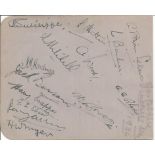 Yorkshire 1936 Cricket team signed autograph album page 14 autographs inc Wood, Hardman, Rhodes,