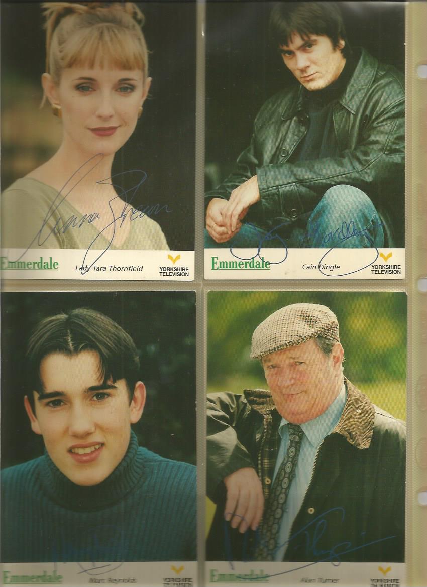 TV collection. Contains cast photos from The Bill, Emmerdale, Coronation Street and Eastenders. - Image 3 of 4