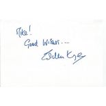 Gordon Kaye signed 6x4 white card. Dedicated to Mike/Michael. Comes from large in person