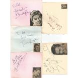 Signed album page collection. Includes Brenda Bruce, Terence Longdon, Delphine Lawrence, Thorley