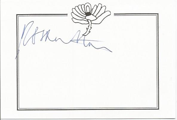 R A Hutton signed White Yorkshire Cricket card. Good Condition. All signed items come with our