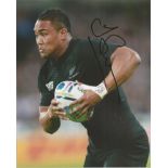 Julian Savea Signed New Zealand All Blacks Rugby 8x10 Photo. Good Condition. All signed items come