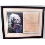Albert Einstein autograph, typed letter 19cm x 25cm on Princeton header paper and signed by Einstein