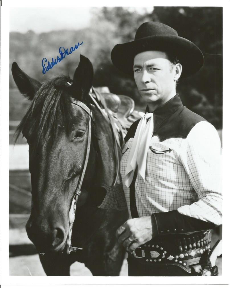 Eddie Dean signed 10x8 b/w Cowboy photo. July 9, 1907, March 4, 1999 was an American western