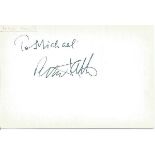 Peter Sallis Last of the Summer Wine actor signed 6 x 4 white card to Michael, comes from large in